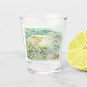 Vintages Musical Mermaid Party für große Mädchen Schnapsglas