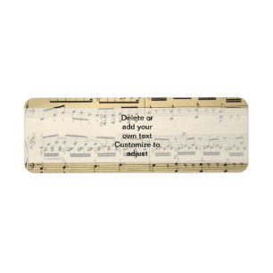 Vintages Musik-Blatt