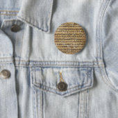 Vintages Musik-Blatt Button (Beispiel)