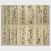 Vintages Musik-Blatt Geschenkpapier (Flach)