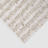 Vintages musikalisches neutrales Beige Decoupage S Seidenpapier (Ausschnitt)