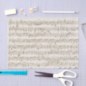 Vintages musikalisches neutrales Beige Decoupage S Seidenpapier (Handwerk)