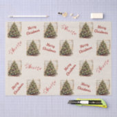 Vintages Musikalisches Weihnachtszettel Seidenpapier (Handwerk)