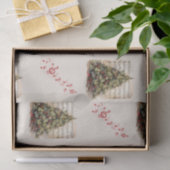 Vintages Musikalisches Weihnachtszettel Seidenpapier (Geschenk)