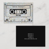 Vintages Musikbanddesign Visitenkarte (Vorne/Hinten)