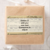 Vintages Musikblatt (Insitu)