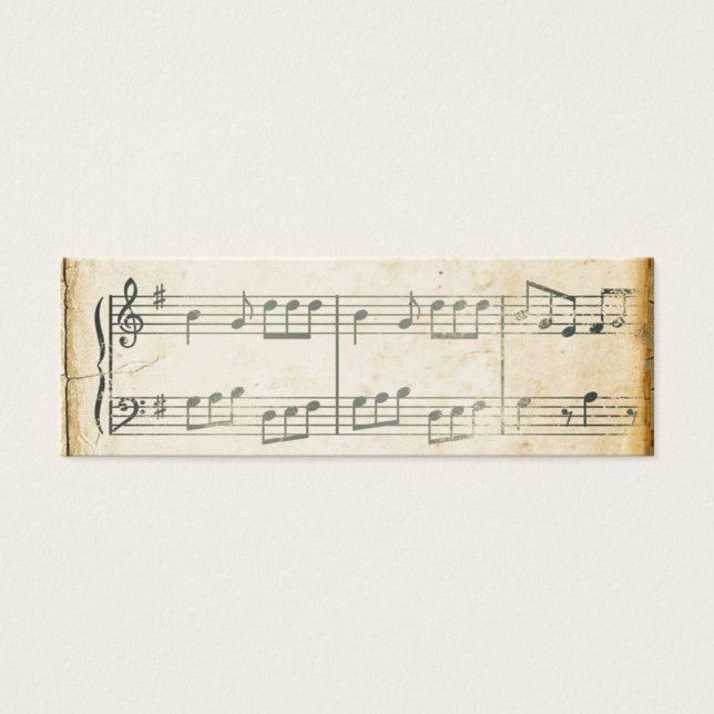 Vintages Musikblatt (Vorderseite)