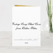 Vintages Musikblatt - Country Kerry Karte (Rückseite)