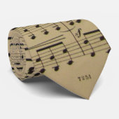 Vintages Musikblatt Krawatte (Gerollt)
