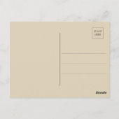 Vintages Musikblatt Liebe Letter Lady Floral Postkarte (Rückseite)