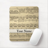 Vintages Musikblatt Mousepad (Mit Mouse)