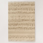 Vintages Musikblatt Puzzle (Vertikal)
