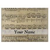Vintages Musikblatt Schneidebrett (Vorderseite)