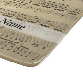 Vintages Musikblatt Schneidebrett (Ecke)