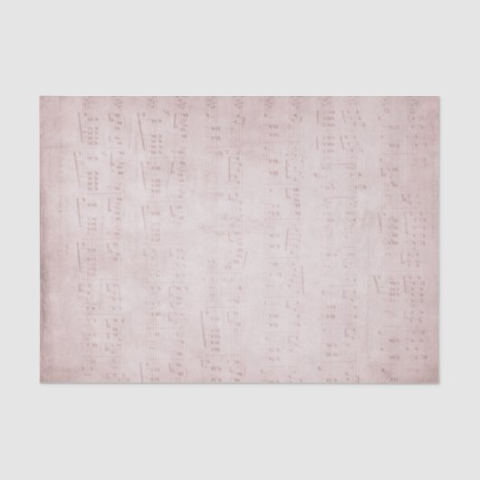 Vintages Musikblatt Seidenpapier (Vorderseite)