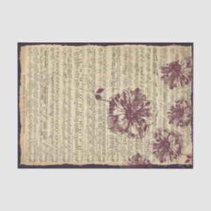 Vintages Musikblatt Seidenpapier