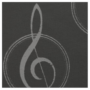 Vintages Musikclef-Symbol auf IRGENDEINER Stoff