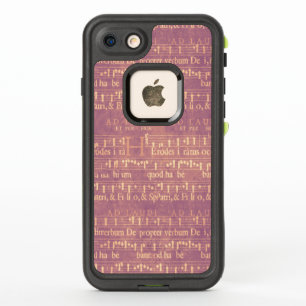 Vintages Musikergebnis in hellrosa über Lila