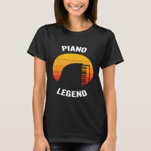 Vintages Musikinstrument für die Piano Legende Gif T-Shirt