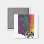 Vintages Musikrenbow, Viktorianisches Coupettanz Magnet (Vorderseite/Rückseite)