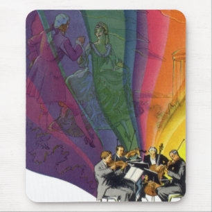 Vintages Musikrenbow, Viktorianisches Coupettanz Mousepad