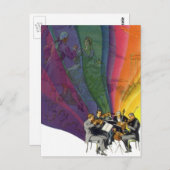 Vintages Musikrenbow, Viktorianisches Coupettanz Postkarte (Vorne/Hinten)