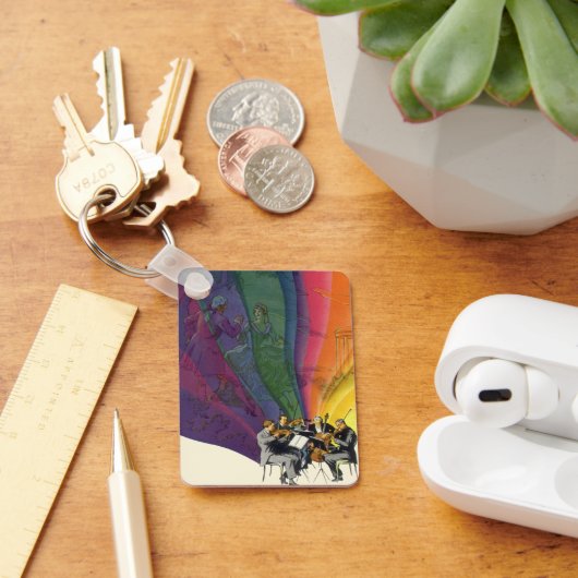 Vintages Musikrenbow, Viktorianisches Coupettanz Schlüsselanhänger (Schreibtisch)