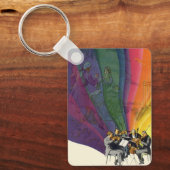 Vintages Musikrenbow, Viktorianisches Coupettanz Schlüsselanhänger (Vorderseite)
