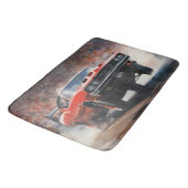 Vintages Muskelauto Badematte (Schrägansicht)