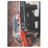 Vintages Muskelauto Klemmbrett (Rückseite)