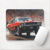 Vintages Muskelauto Mousepad (Mit Mouse)