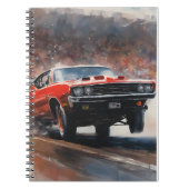 Vintages Muskelauto Notizblock (Vorderseite)