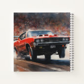 Vintages Muskelauto Notizblock (Rückseite)