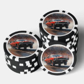 Vintages Muskelauto Pokerchips (Stapel)