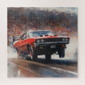 Vintages Muskelauto Puzzle (Vertikal)