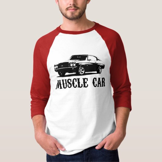 Vintages Muskelauto T-Shirt (Vorderseite)