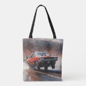 Vintages Muskelauto Tasche (Rückseite)
