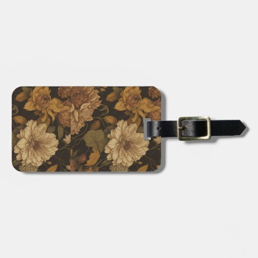 Vintages Muster (10) Gepäckanhänger (Vorderseite horizontal)