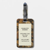 Vintages Muster (10) Gepäckanhänger (Rückseite vertikal)