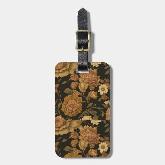 Vintages Muster (11) Gepäckanhänger (Vorderseite vertikal)