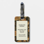 Vintages Muster (11) Gepäckanhänger (Rückseite vertikal)