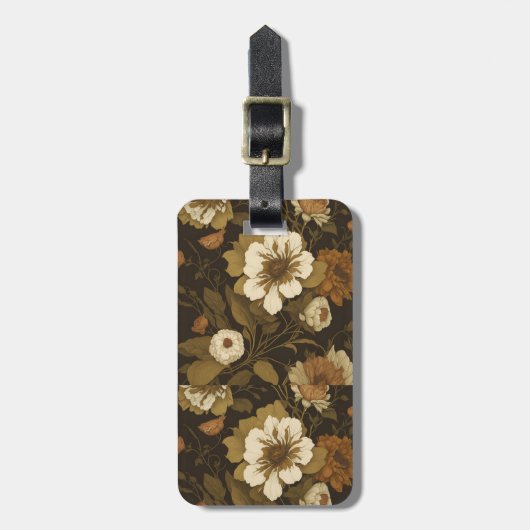 Vintages Muster (1) Gepäckanhänger (Vorderseite vertikal)