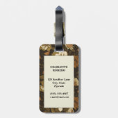 Vintages Muster (1) Gepäckanhänger (Rückseite vertikal)