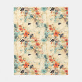 Vintages Muster (2) Fleecedecke (Vorderseite)