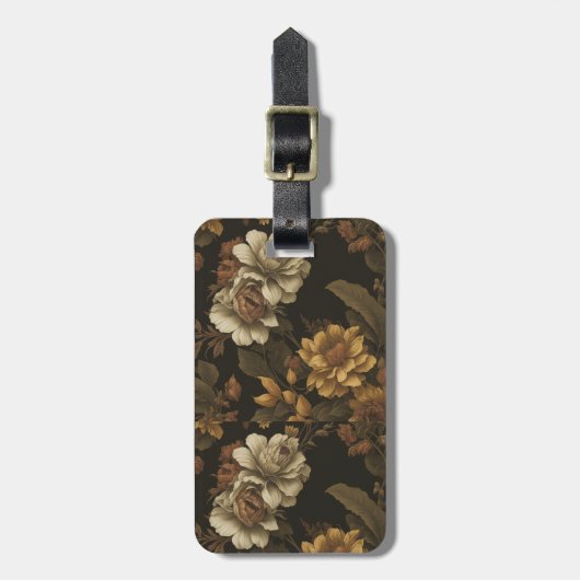 Vintages Muster (2) Gepäckanhänger (Vorderseite vertikal)