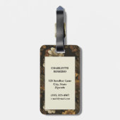 Vintages Muster (2) Gepäckanhänger (Rückseite vertikal)