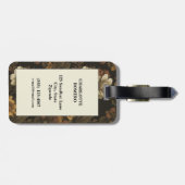 Vintages Muster (2) Gepäckanhänger (Rückseite horizontal)