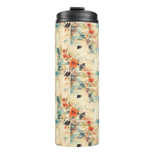 Vintages Muster (2) Thermosbecher (Vorderseite)