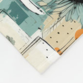 Vintages Muster (3) Fleecedecke (Ecke)