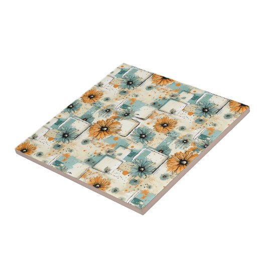 Vintages Muster (3) Fliese (Seite)